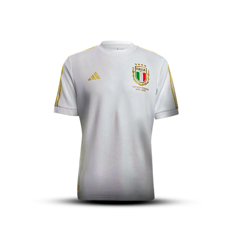 Camisa Italia Especial 125 anos 1898-2023 -  Torcedor Masculina - Branca com dourado